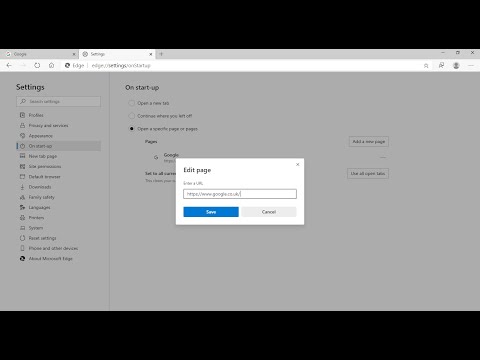 How to Set Start and Home Pages in Edge