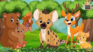 Cute Little Animals: Reindeer, Bear, Lion, Cheetah, Puma - Cute Little Animals