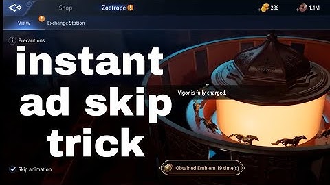 Mir4 Zeotrope instant skip ad trick