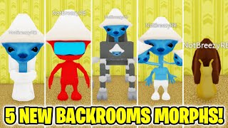 How to get ALL 5 NEW BACKROOMS MORPHS in Backrooms Morphs (ROBLOX)