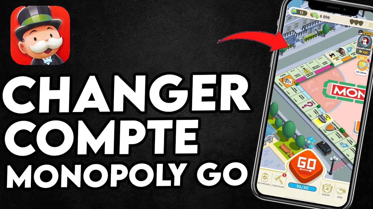 Comment Changer De Compte Sur Monopoly Go(Facile). - YouTube