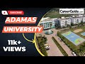 Adamas university kolkata  college review  college vlog  2022  campus tour  careerguidecom