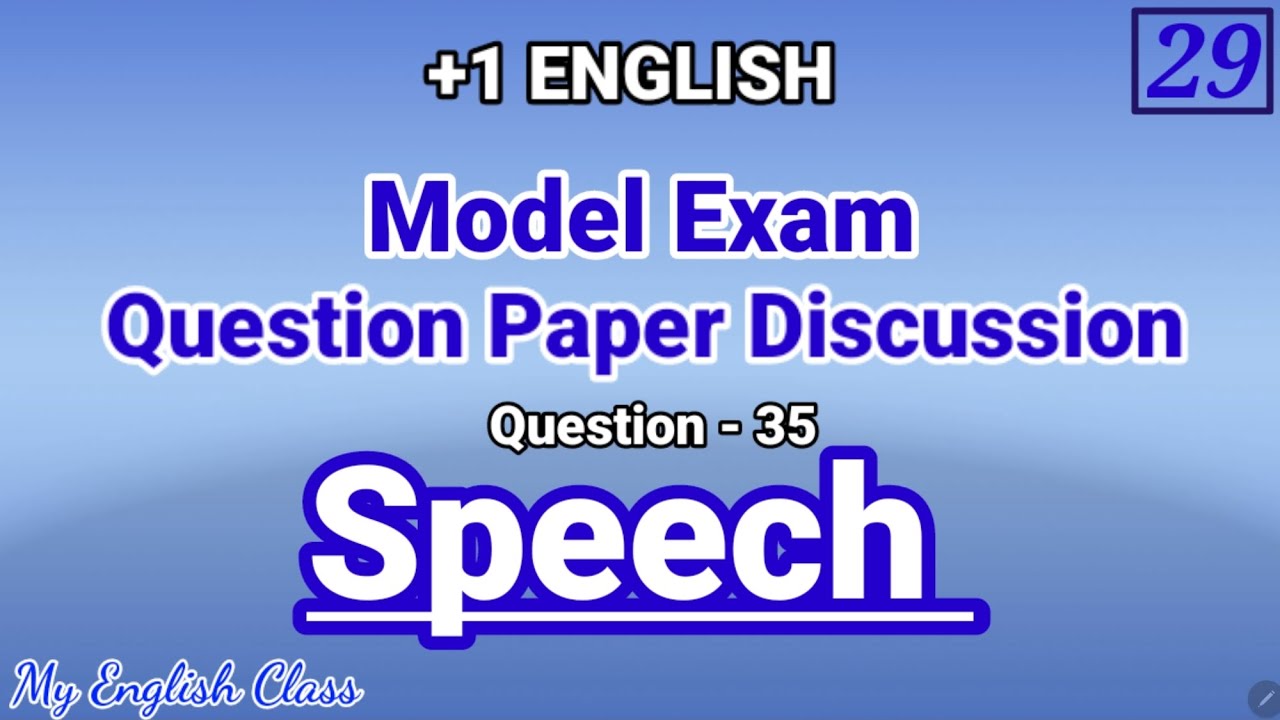 introductory speech plus one english