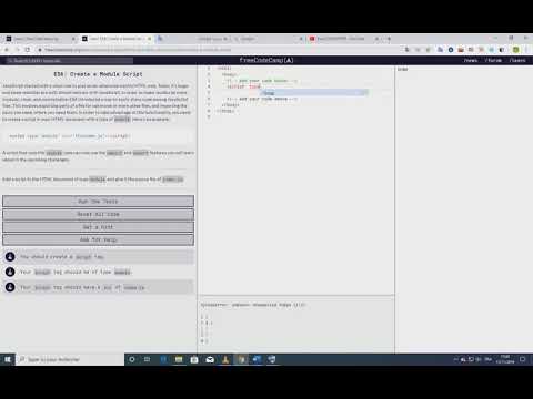 ES6: Create a Module Script