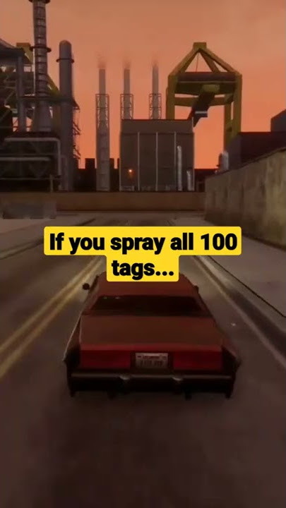 Reward for spraying all 100 tags in GTA San Andreas #shorts #grandtheftautothetrilogy