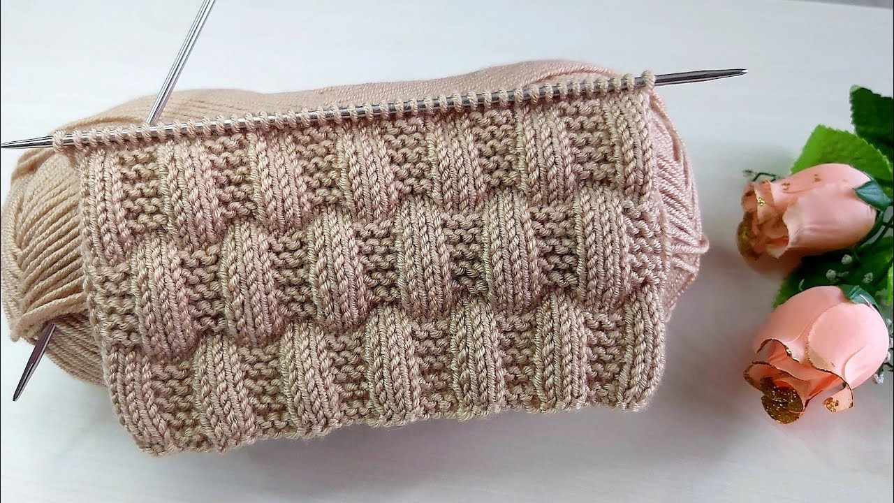 İki şiş kolay örgü model anlatımı ✅crochet knitting