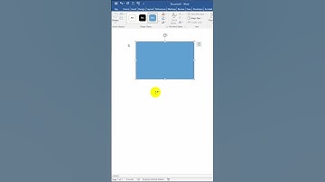 Insert Rectangle Shape I MS Word Tips