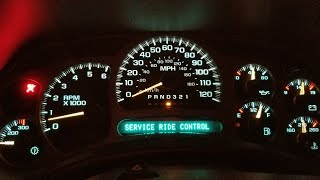 PERMANENTLY DISABLING 'SERVICE RIDE CONTROL'  ON MY 2006 YUKON DENALI FOR FREE