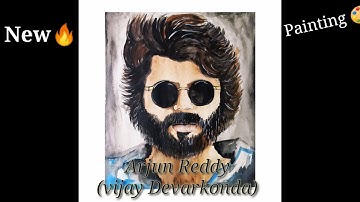Arjun Reddy ( Vijay Devarkonda ) Painting 🎨|| Painting by Rohit Waghchaure || Painting ||