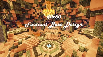 80x80 Factions Base Tour (Minecraft Faction Interior Design Ep 11) W/ Download