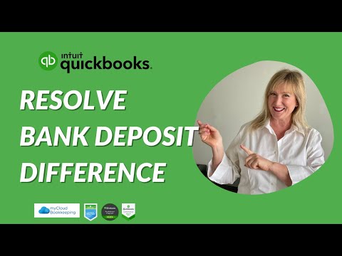 Resolve Difference on Bank Deposit in QuickBooks Online