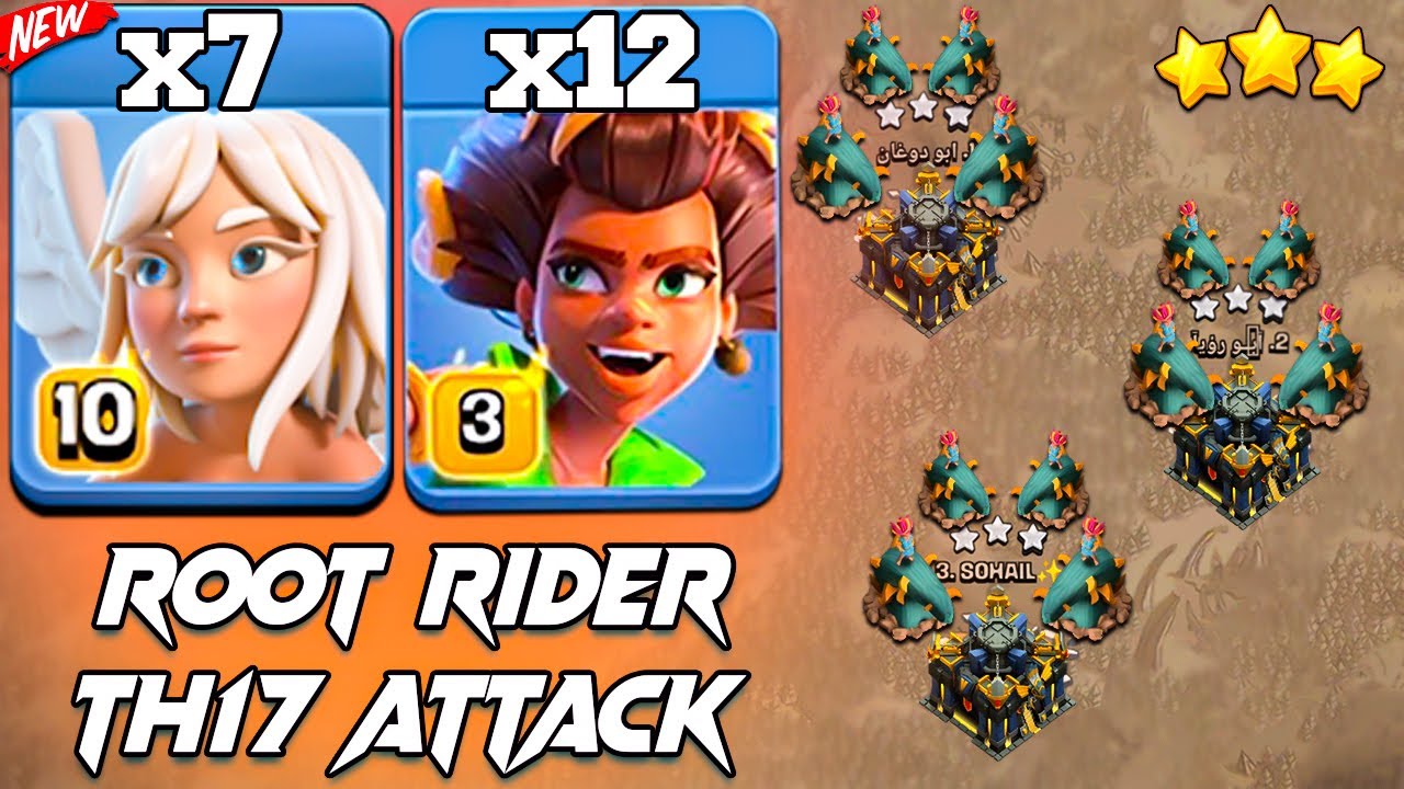 TH17 Root Rider Attack Strategy !! Best Th17 Attack Strategy 2025 CWL ...