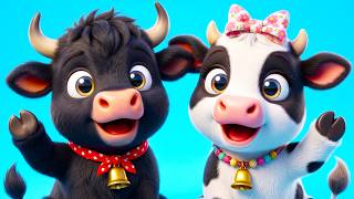 Las VAQUITAS y los TORITOS 🐮🐄 Canciones Infantiles Educativas | Animales de la granja para niños