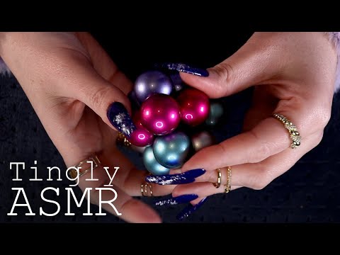ASMR Chatty fidget show & tell (🎧 soft spoken, tapping, scratching)