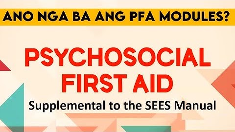 PFA MODULE 1 - Validating and Normalizing Feelings