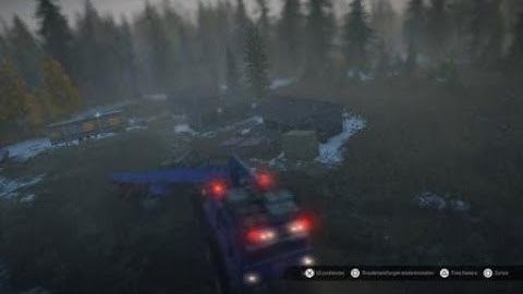 SnowRunner bug - trailer fell through ground