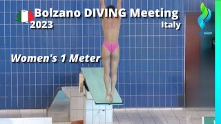 2023 Bolzano Diving Meeting - Womens 1 Meter Diving Finals
