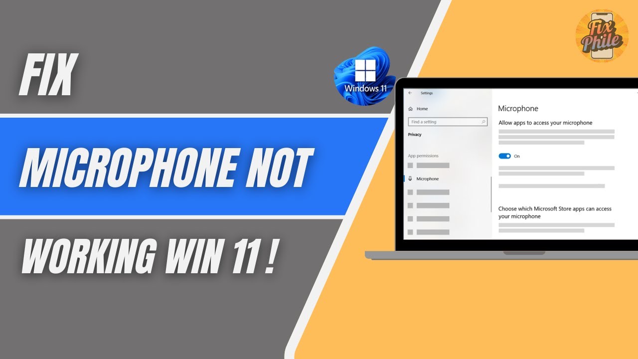 How To Fix Microphone Not Working in Windows 11 (2025) - YouTube