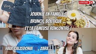 ⌜VLOG⌝ Journée en famille, brunch, boutique... Et la fameuse rencontre ! Haul Calzedonia, Zara ... 👙