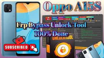 Oppo A15S Frp Bypass Unlock Tool || @RSMobileStore4670