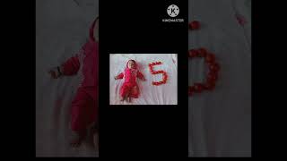 # 1 to 12 Months grow up Himansh journey baby song#first birthday#trending#cute#short.....