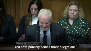 Sen Chris Van Hollen Questions FBI Director Kash Patel