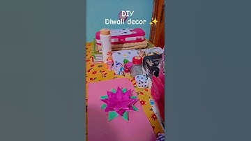 DIY Diwali decoration, DIY lotus #lotus #diy #diwali #shorts #shorts #papercraft #diwal