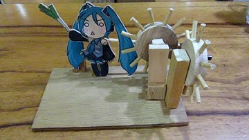 手回し式ネギ振りはちゅねミクを作ってみた