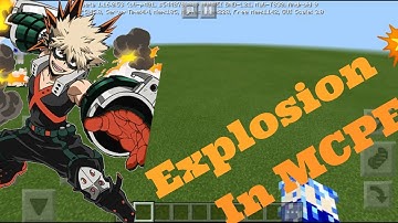 Explosion 💥 spell MCPE COMMAND
