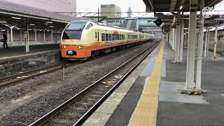E653系U102編成臨時快速仙台行き福島駅発車