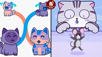 Cat Puzzle Draw To Kitten V