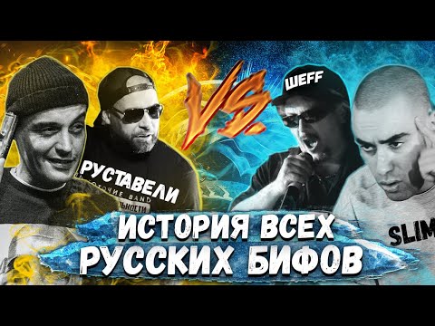 ИСТОРИЯ ВСЕХ РУССКИХ БИФОВ ОТ А ДО Я #1| МНОГОТОЧИЕ, ГУФ,  ШЕФ, SCHOKK, ЛИГАЛАЙЗ, ЛСП, ОКСИМИРОН