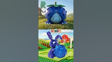 QRST Quail Rabbit Snake Tiger Eat Grape Carrot Apple Watermelon | LEGO ABC Song