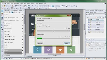 Serif WebPlus X8 Tutorial - Quick Start