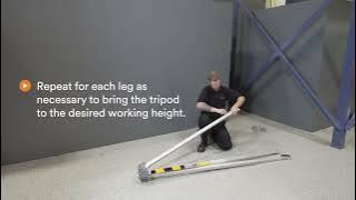 Assembling the 3M™ Protecta™ AK105A Tripod