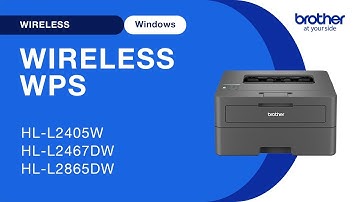 HLL2467DW set up wireless with WPS - Windows