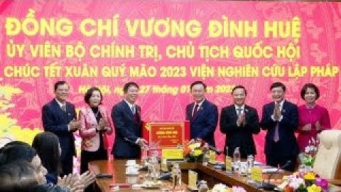 Chủ tịch Quốc hội Vương Đình Huệ thăm, chúc Tết Viện Nghiên cứu lập pháp