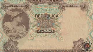 :  Portugal 2500 Reis  AFONSO DE ALBUQUERQUE  1909  SCARCE ISSUE  P 107  EF-AU