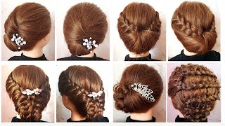 Express Buns for Short and Thin Hair ️ Fastest Hairstyle Tutorials ️ Coiffures pour Cheveux Courts