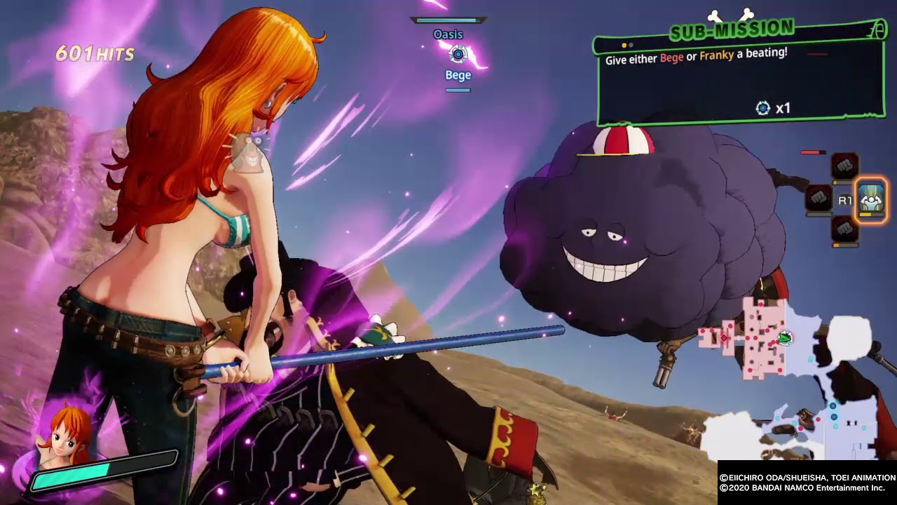 ONE PIECE PIRATE WARRIORS 4 kumpulan jurus Nami - YouTube