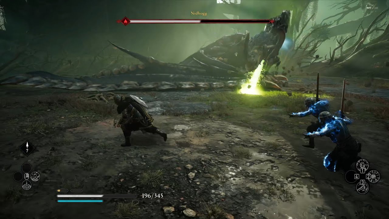 AC Valhalla The Forgotten Saga - Nidhogg Dragon boss fight