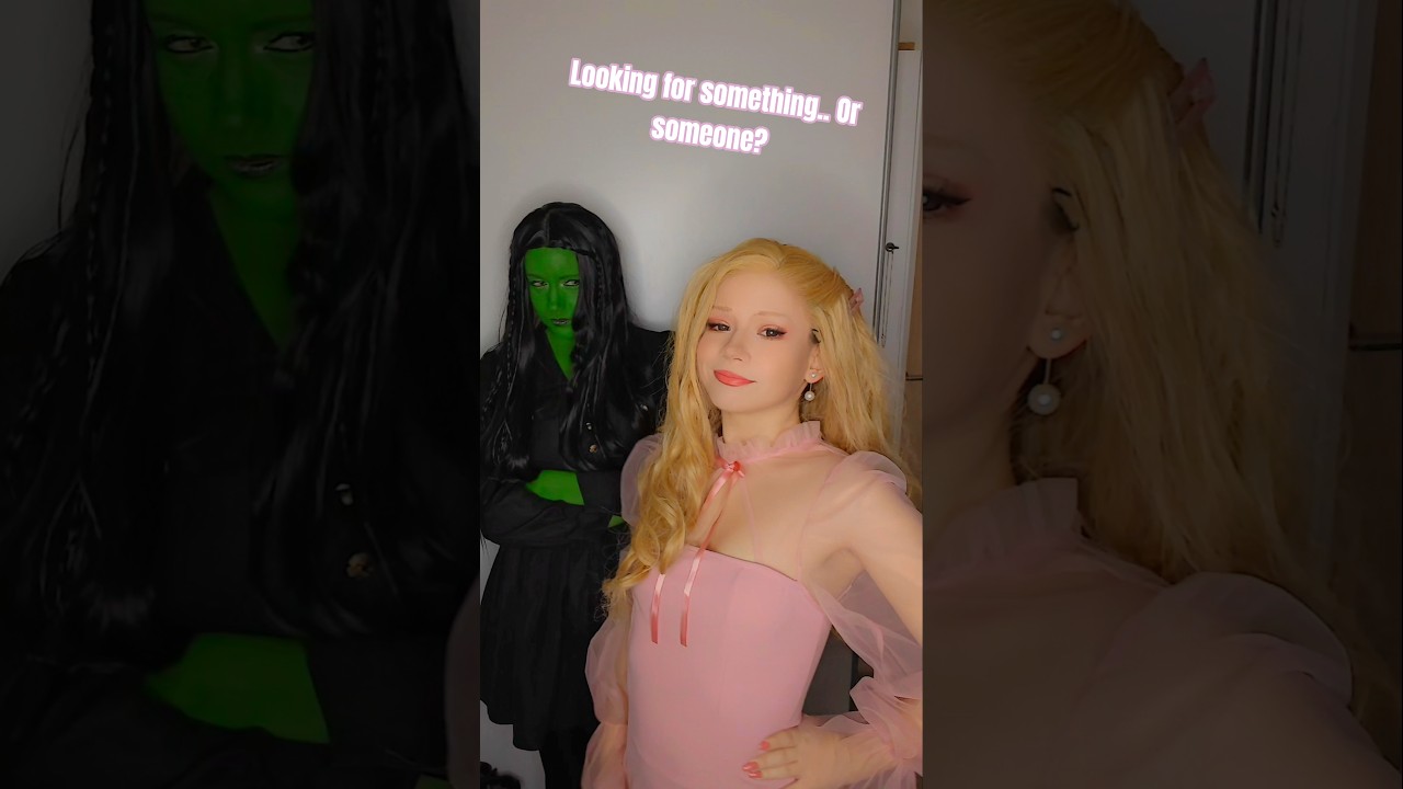 Looking for something? | Elphaba & Glinda @nikkihatsunecosplay #cosplay #shorts #wicked