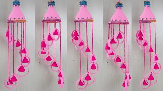 DIY EASY PLASTIC BOTTLE & WOOLEN JHUMER CRAFT | Recycled Bottle Wind Chimes