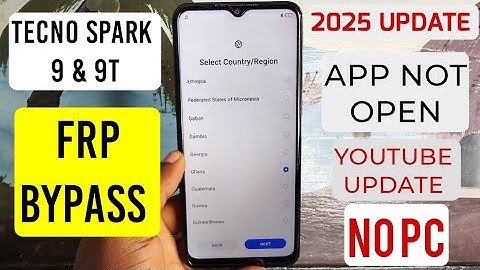 Tecno Spark 9/Spark 9t Frp Bypass 2025 | Tecno KH6, KG5p Google Account Remove Without Pc