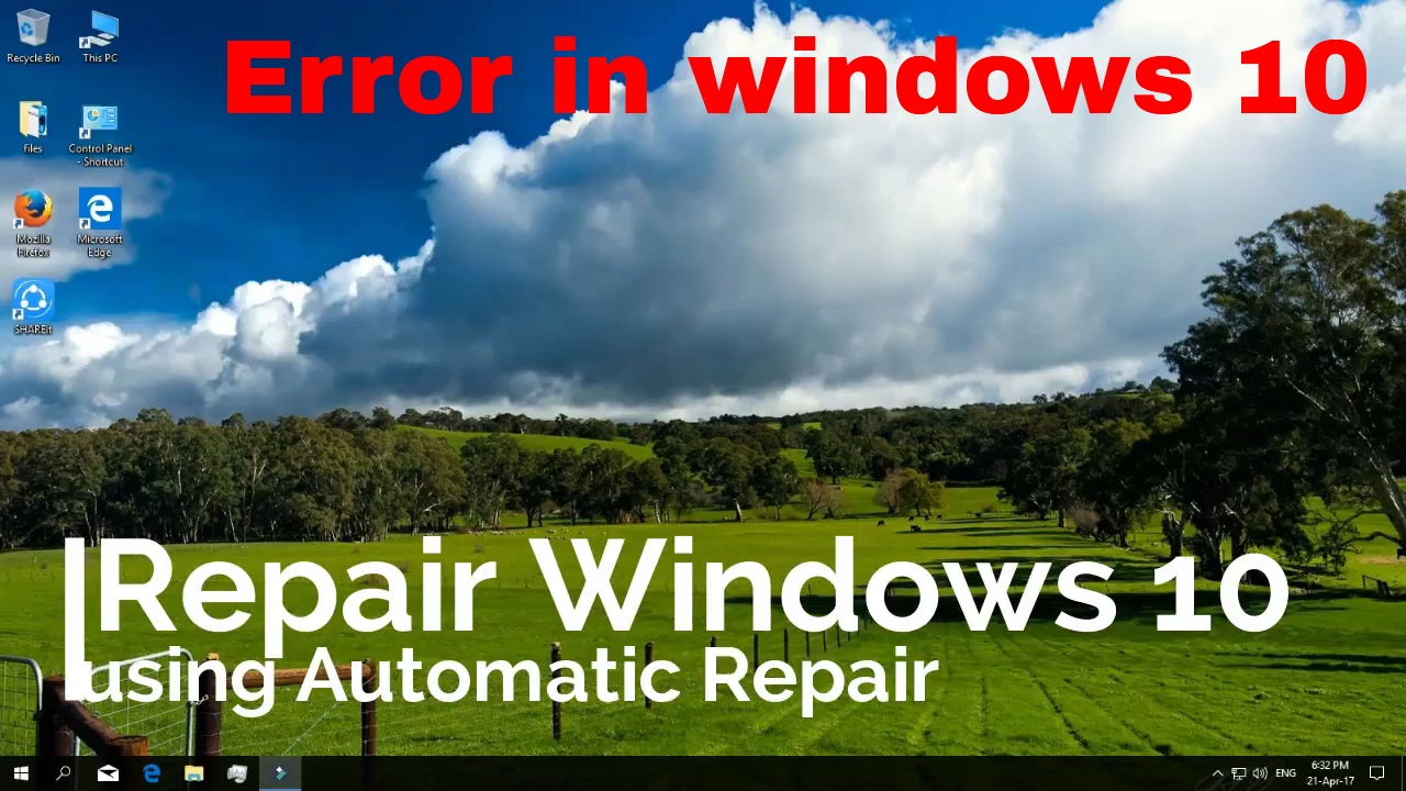 Repair Windows 10 using Automatic Repair 