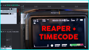 REAPER + Cameras + Timecode = Easy Editing