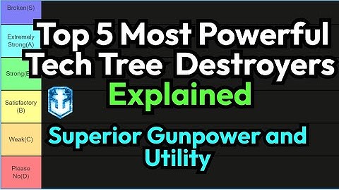 Top 5 Most Powerful Tech Tree Destroyers in 2025 Explained | World of Warships