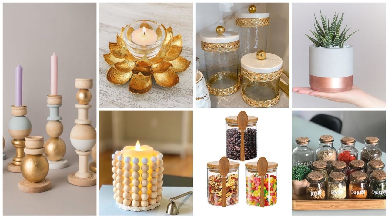 افكار✨إعادة تدوير بسيط وراقي#قنينات زجاج#قراعي#قارورات#برطمانات recyclage  des pots #diy #home