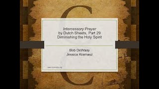 Diminishing the Holy Spirit