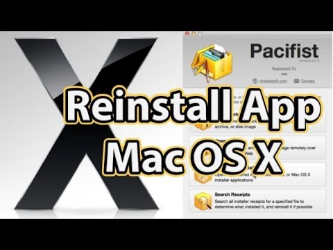 How to Reinstall Apps on Mac OS (Pacifist App)